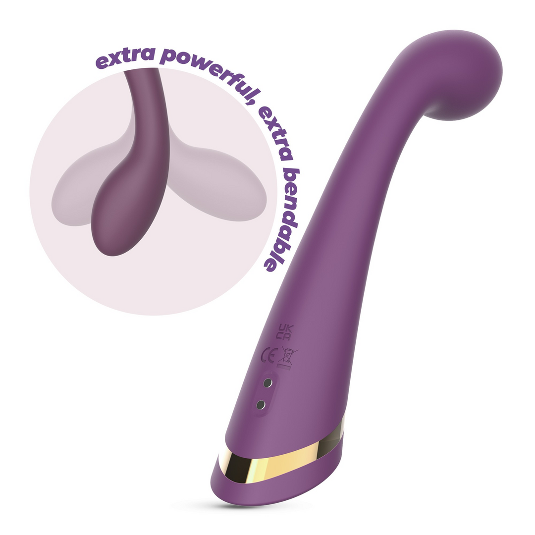 Crushious Midas - Buigbare G-Spot Stimulator - Paars (7403254160880)