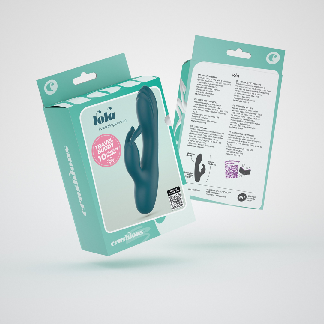 Crushious Lola - Mini Konijn Vibrator - Smaragd (7403254160866)