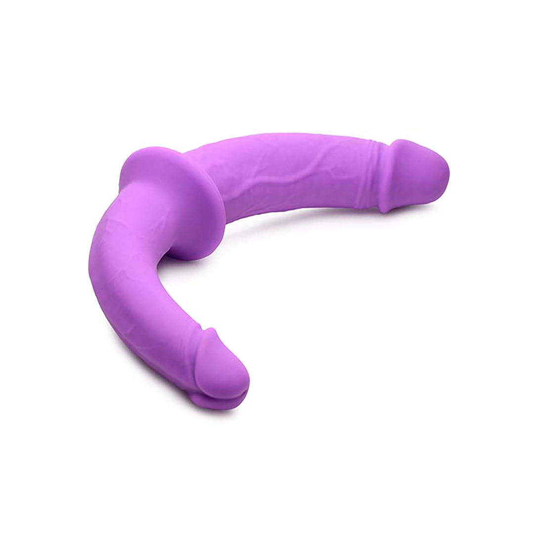 Xr brands Double Charmer - Silicone Double Dildo met Harness (848518046628)