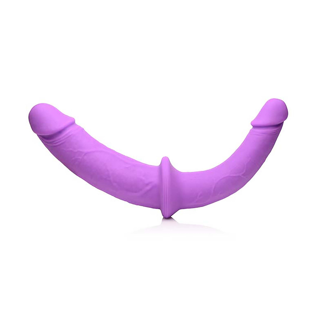 Xr brands Double Charmer - Silicone Double Dildo met Harness (848518046628)