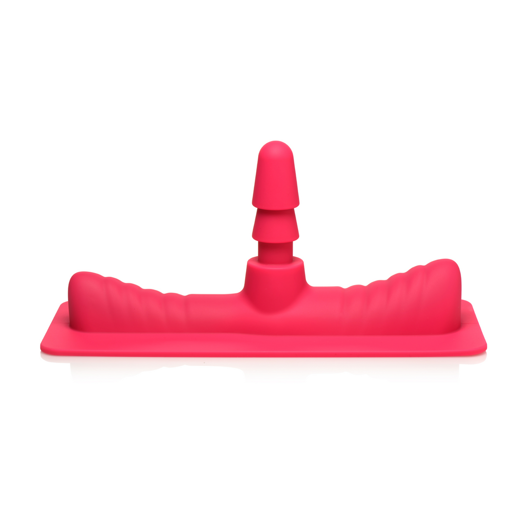 Xr brands Zadeladapter met Dildo - Roze/Vleeskleur (848518053367)