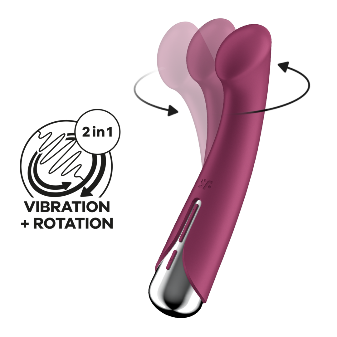 Satisfyer Spinning G-Spot 1 - Roterende G-Spot Vibrator - Rood (4061504048758)