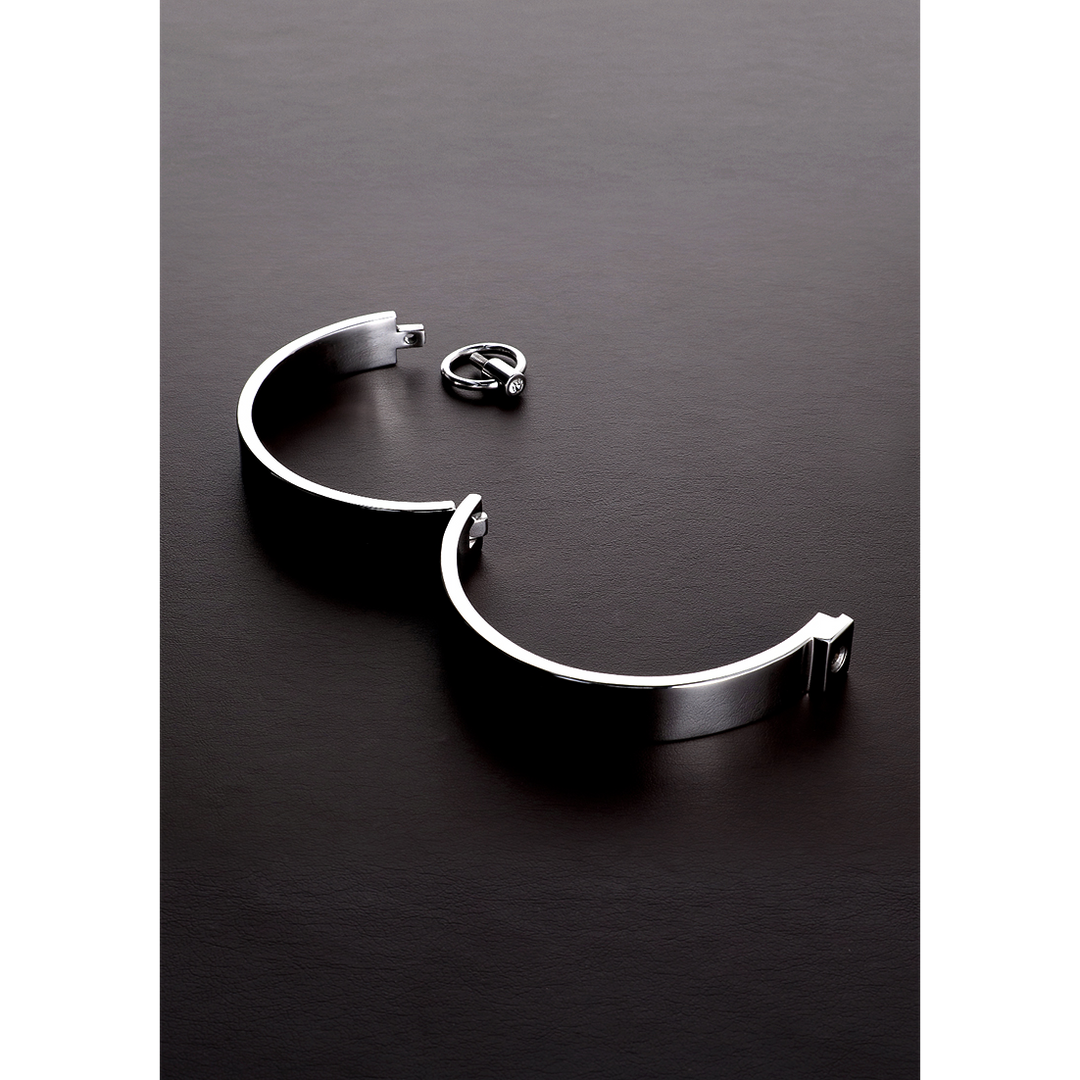 Steel by shots Stijlvolle Slave Collar met Edelstenen - US Maat 16 / EU Maat 44 (8714273783622)