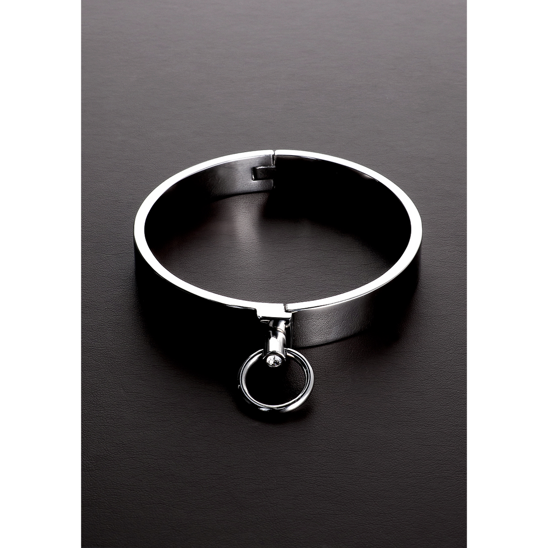 Steel by shots Stijlvolle Slave Collar met Edelstenen - US Maat 16 / EU Maat 44 (8714273783622)