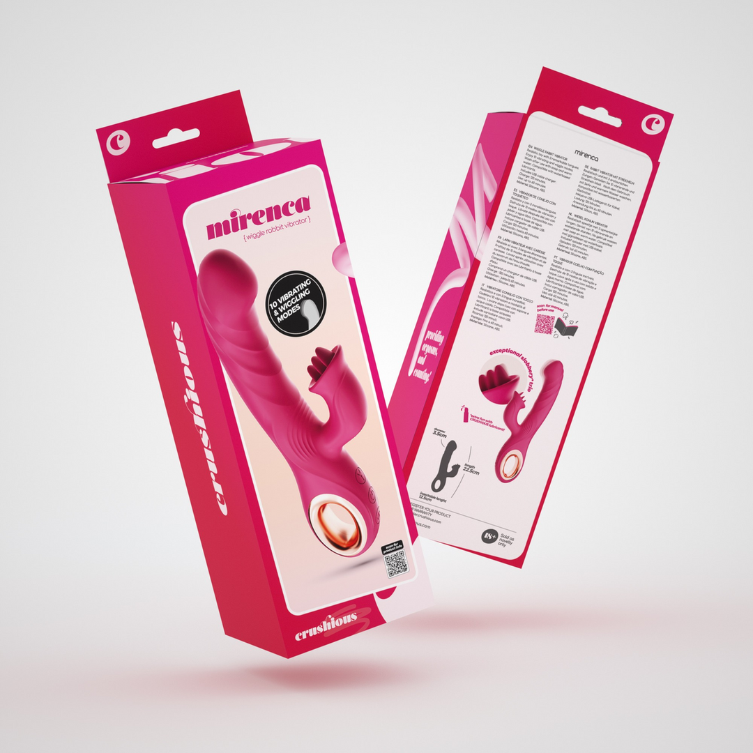 Crushious Mirenca - Wiggle Rabbit Vibrator - Roze (7403254160927)
