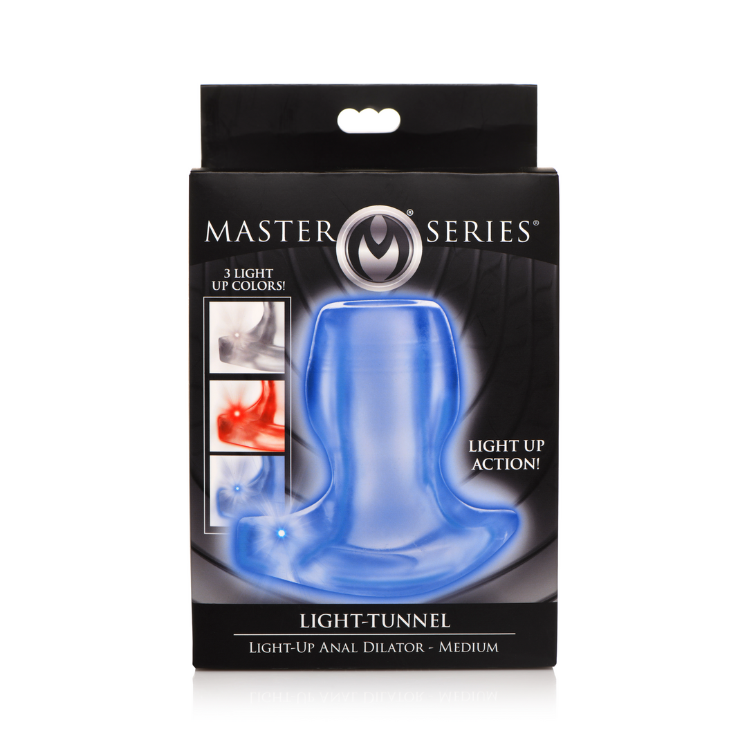 Xr brands Licht-Tunnel - Verlichte Anale Dilator - M (848518049407)