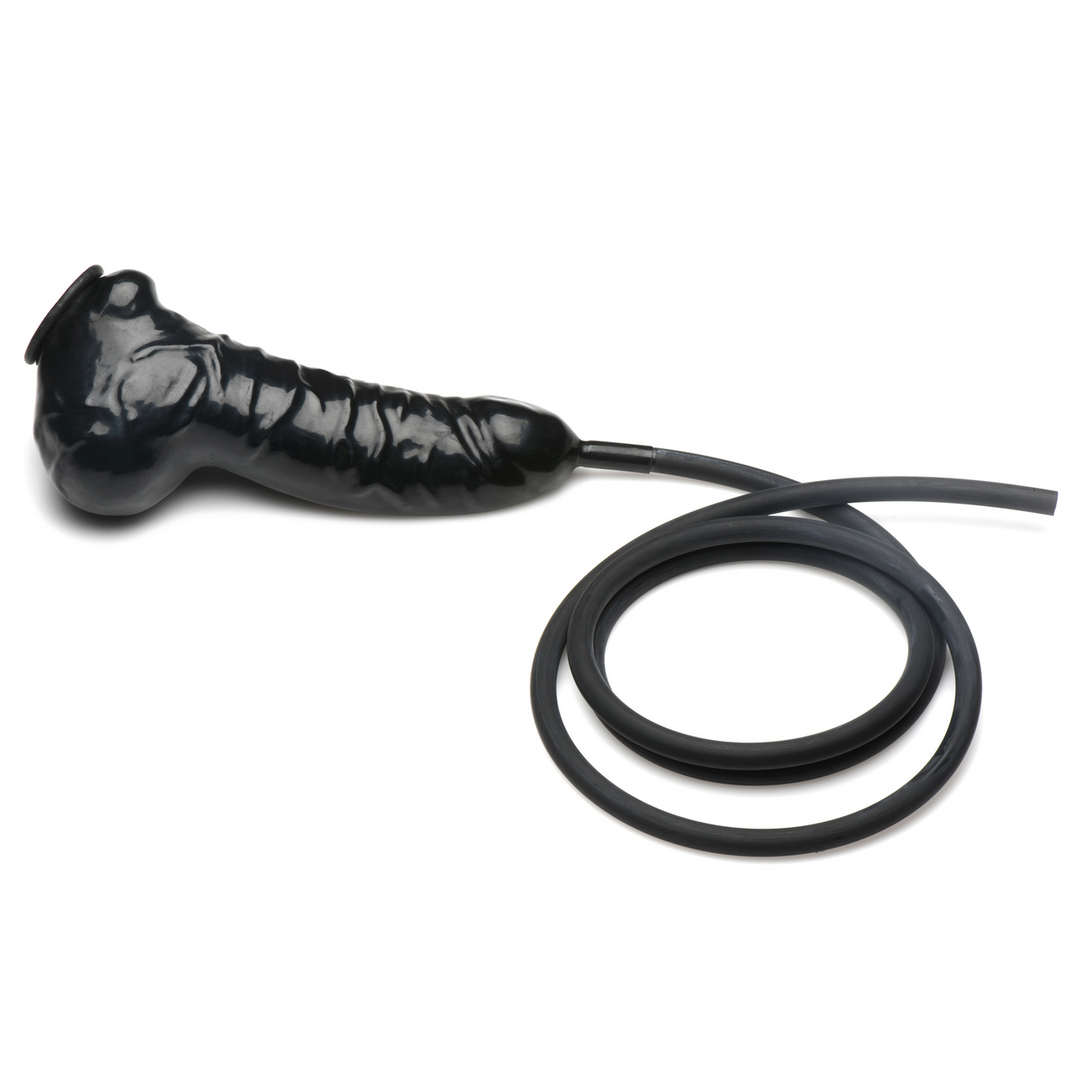 Xr brands Guzzler - Realistische Penis Sheath met Tube - Zwart (848518050427)