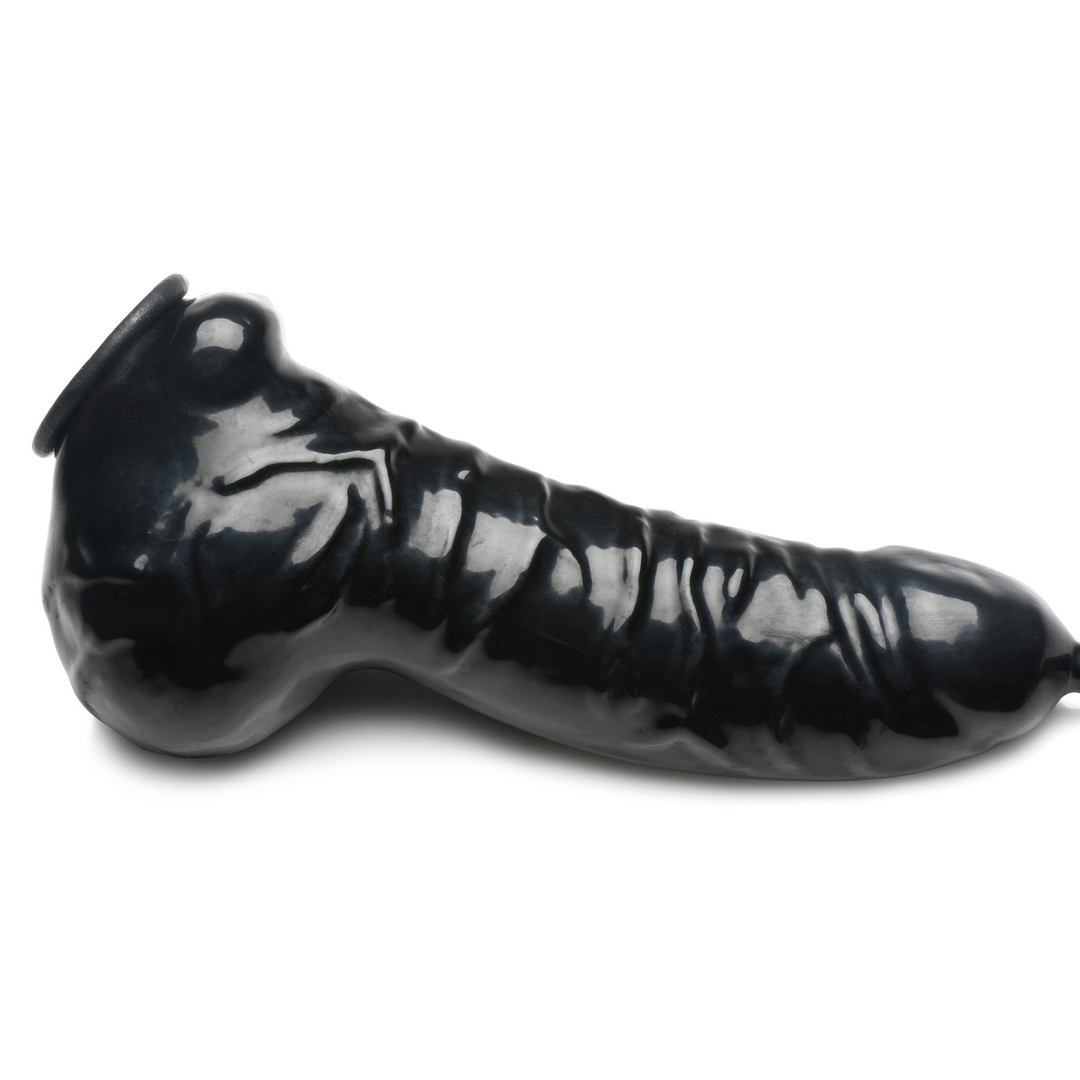 Xr brands Guzzler - Realistische Penis Sheath met Tube - Zwart (848518050427)