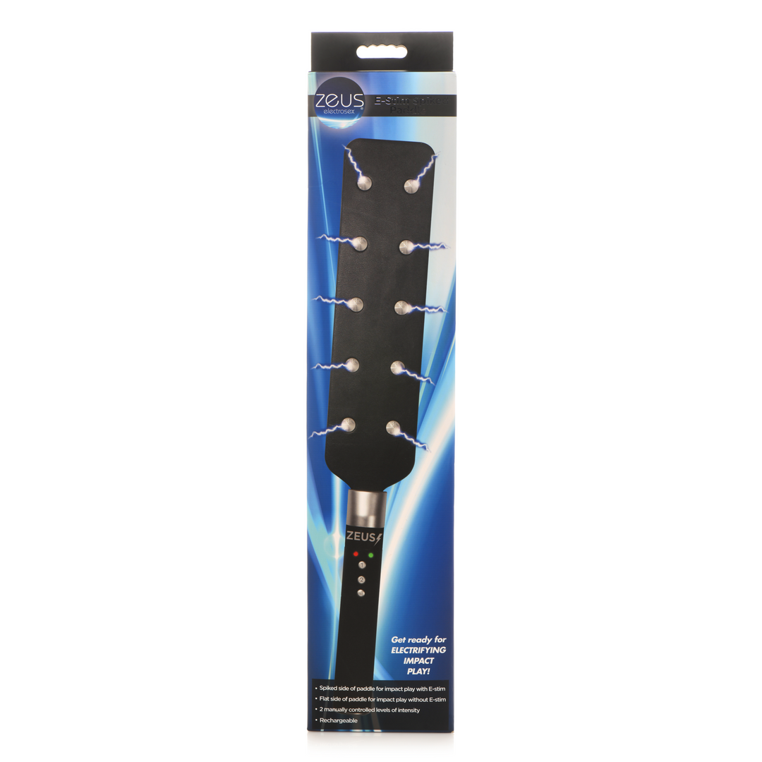 Xr brands E-Stim Spiked Paddle - Zwart (848518051684)