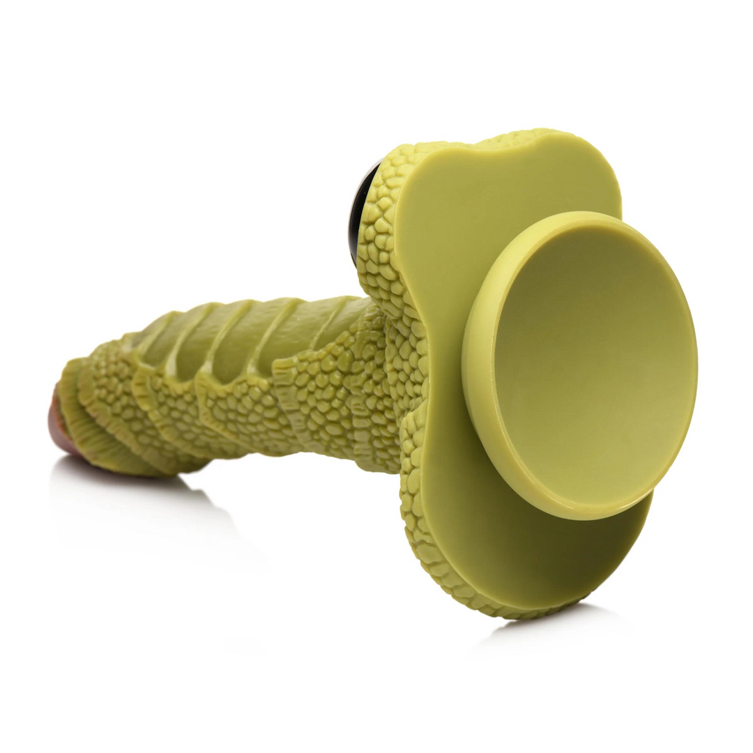 Xr brands Swamp Monster Scaly Silicone Dildo - Zwart (848518048905)