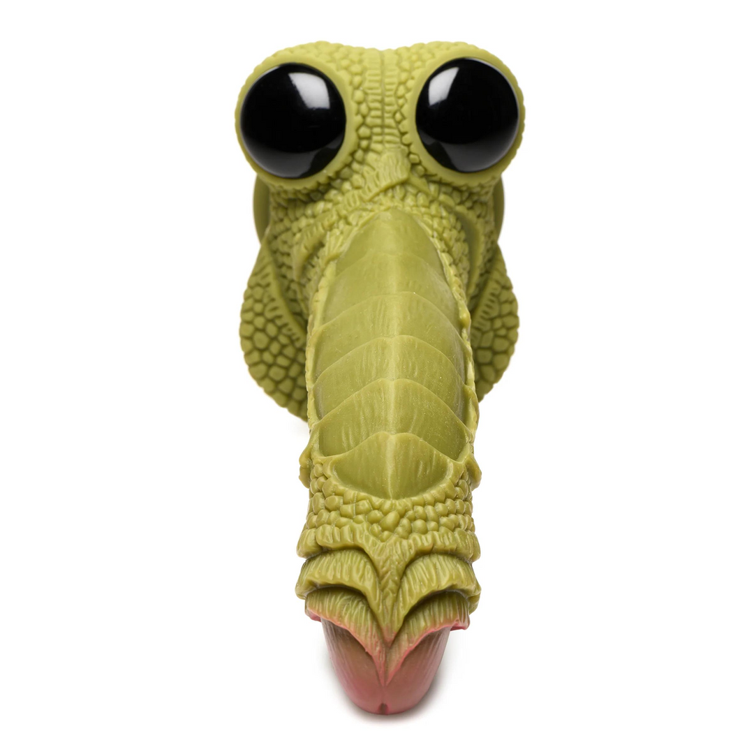 Xr brands Swamp Monster Scaly Silicone Dildo - Zwart (848518048905)
