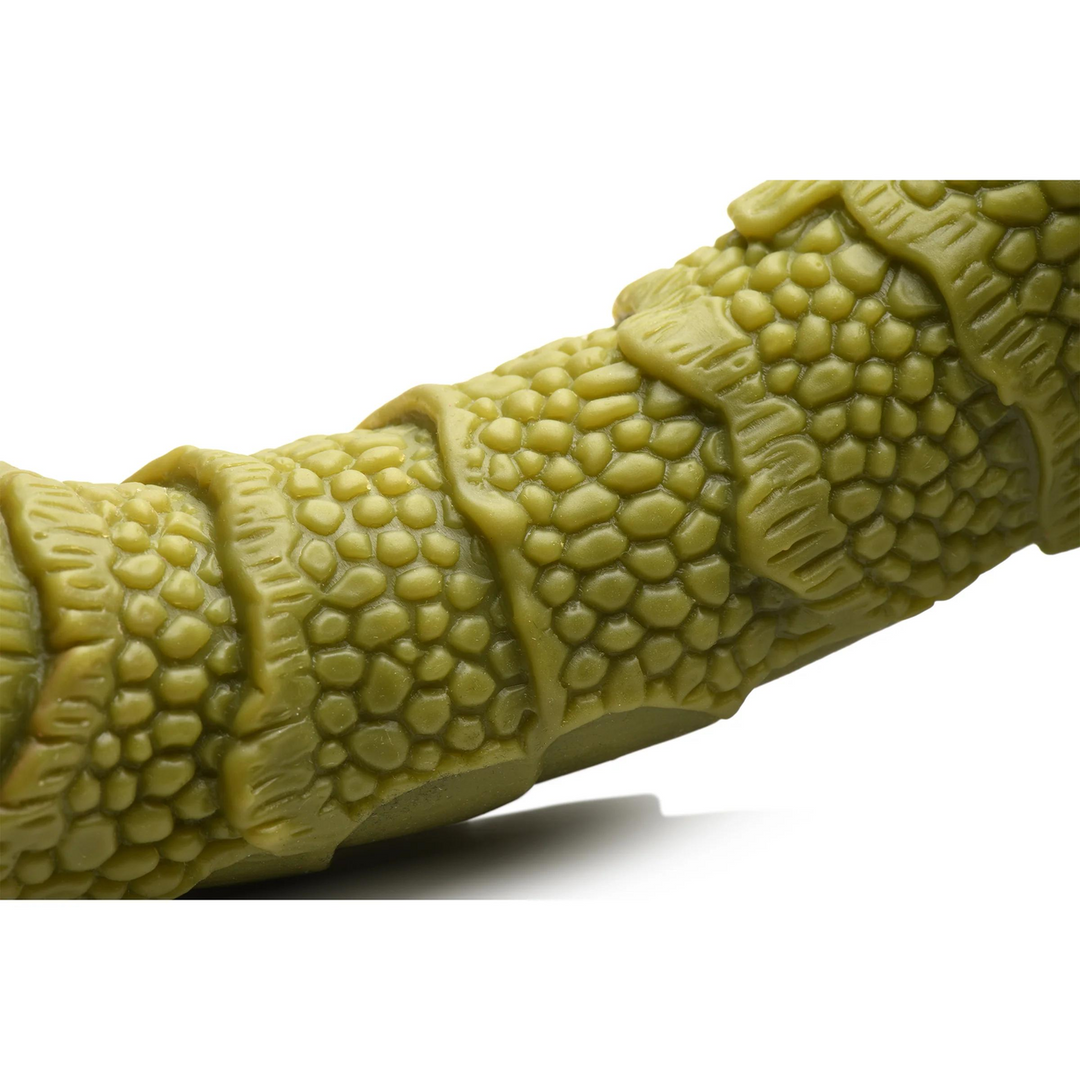 Xr brands Swamp Monster Scaly Silicone Dildo - Zwart (848518048905)