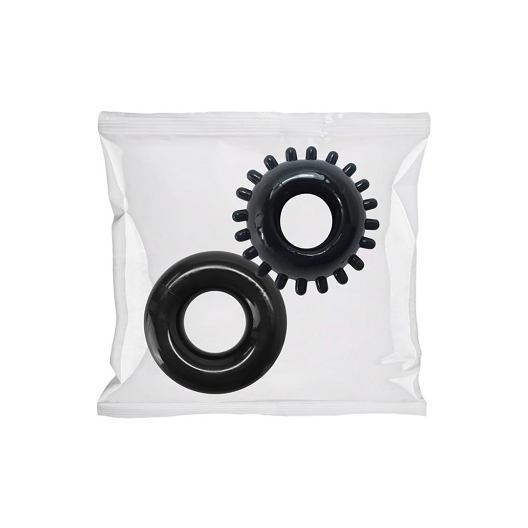 Doc johnson 2-Pack C-Ring Set - Clambowl 50 Stuks - Zwart (7252727307822)