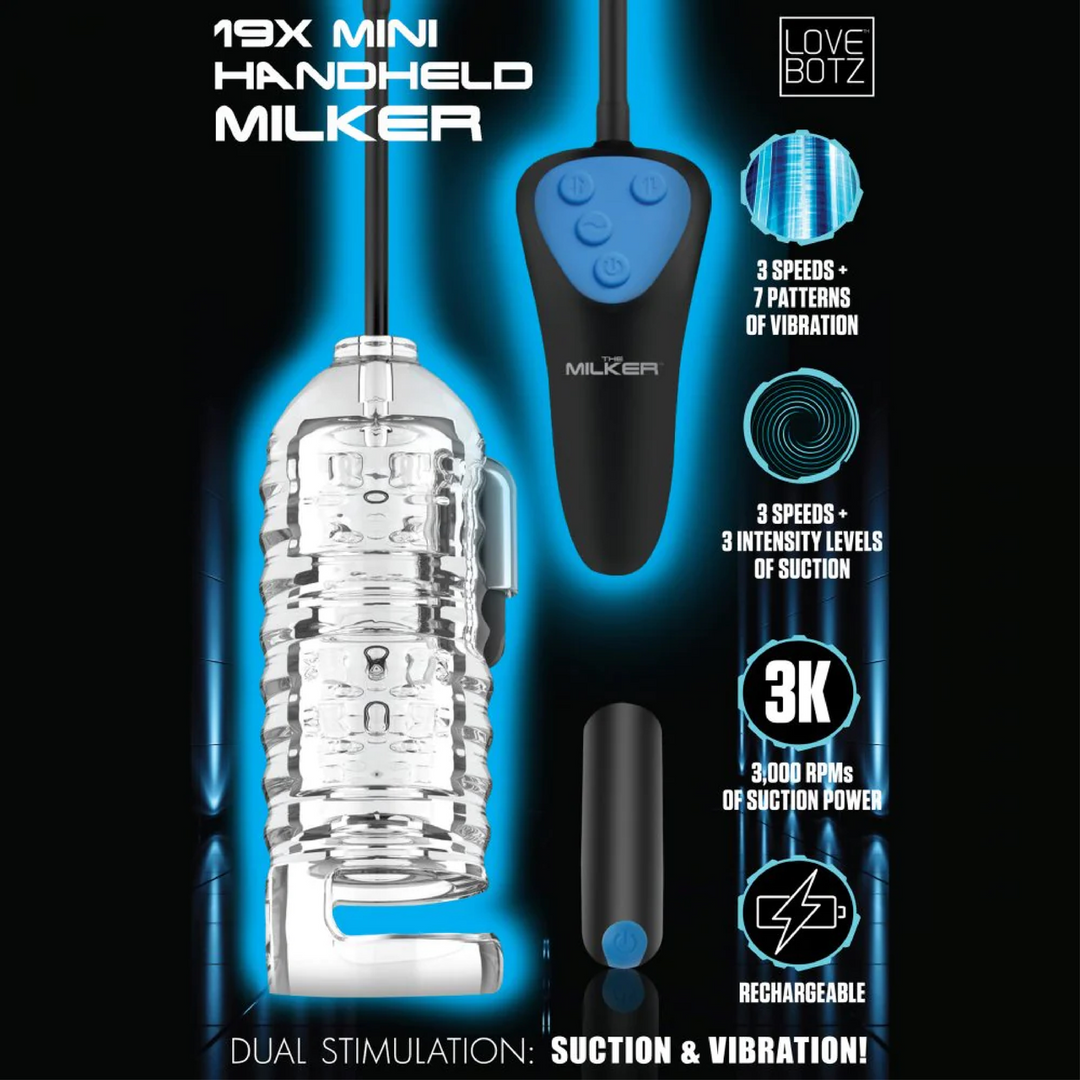 Xr brands Mini Handheld Melker - Zwart (848518048912)