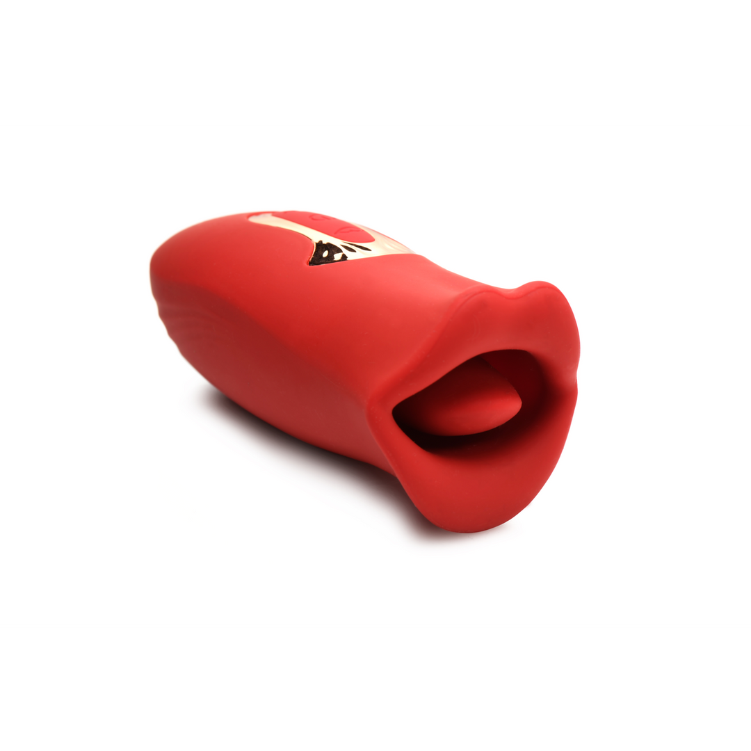 Xr brands Kiss and Tell - Silicone Kissing en Vibrerende Clitorisstimulator - Rood (848518052766)