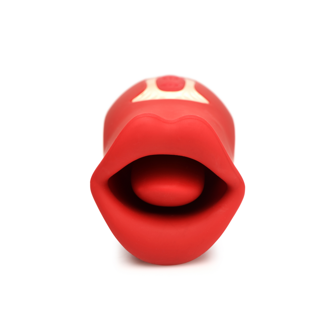 Xr brands Kiss and Tell - Silicone Kissing en Vibrerende Clitorisstimulator - Rood (848518052766)