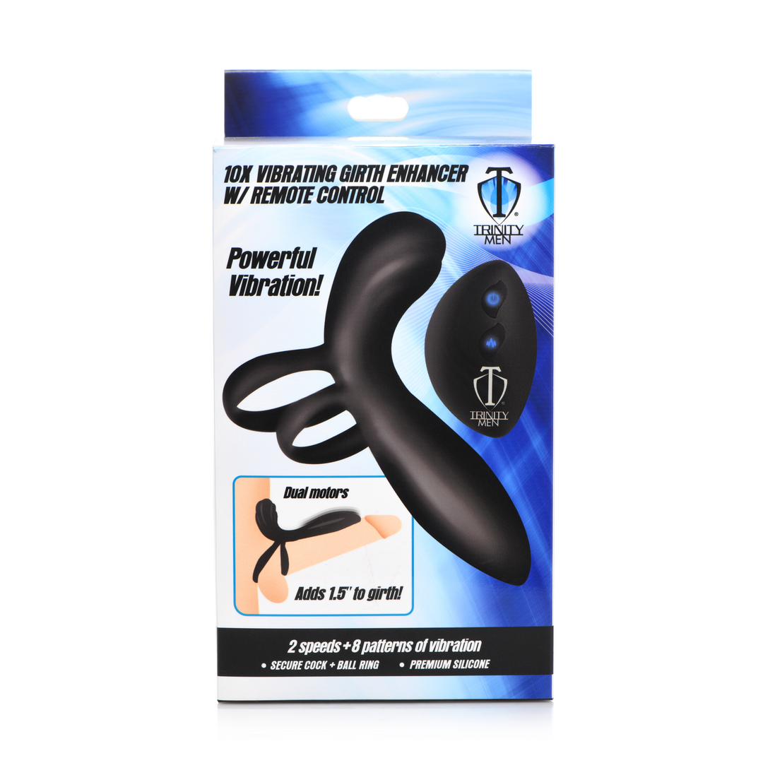 Xr brands Siliconen Vibrerende Penis Sleeve met Afstandsbediening (848518046277)