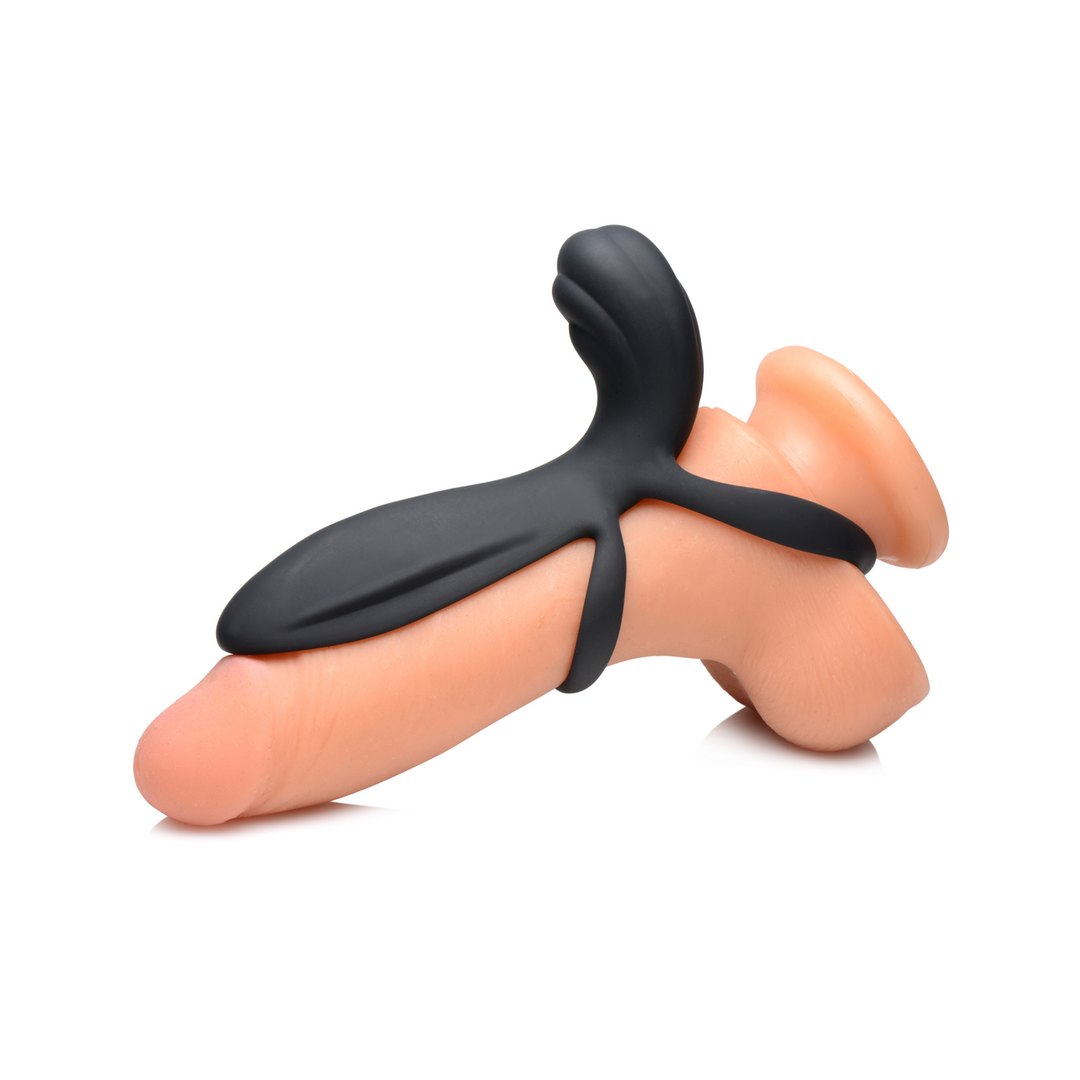 Xr brands Siliconen Vibrerende Penis Sleeve met Afstandsbediening (848518046277)