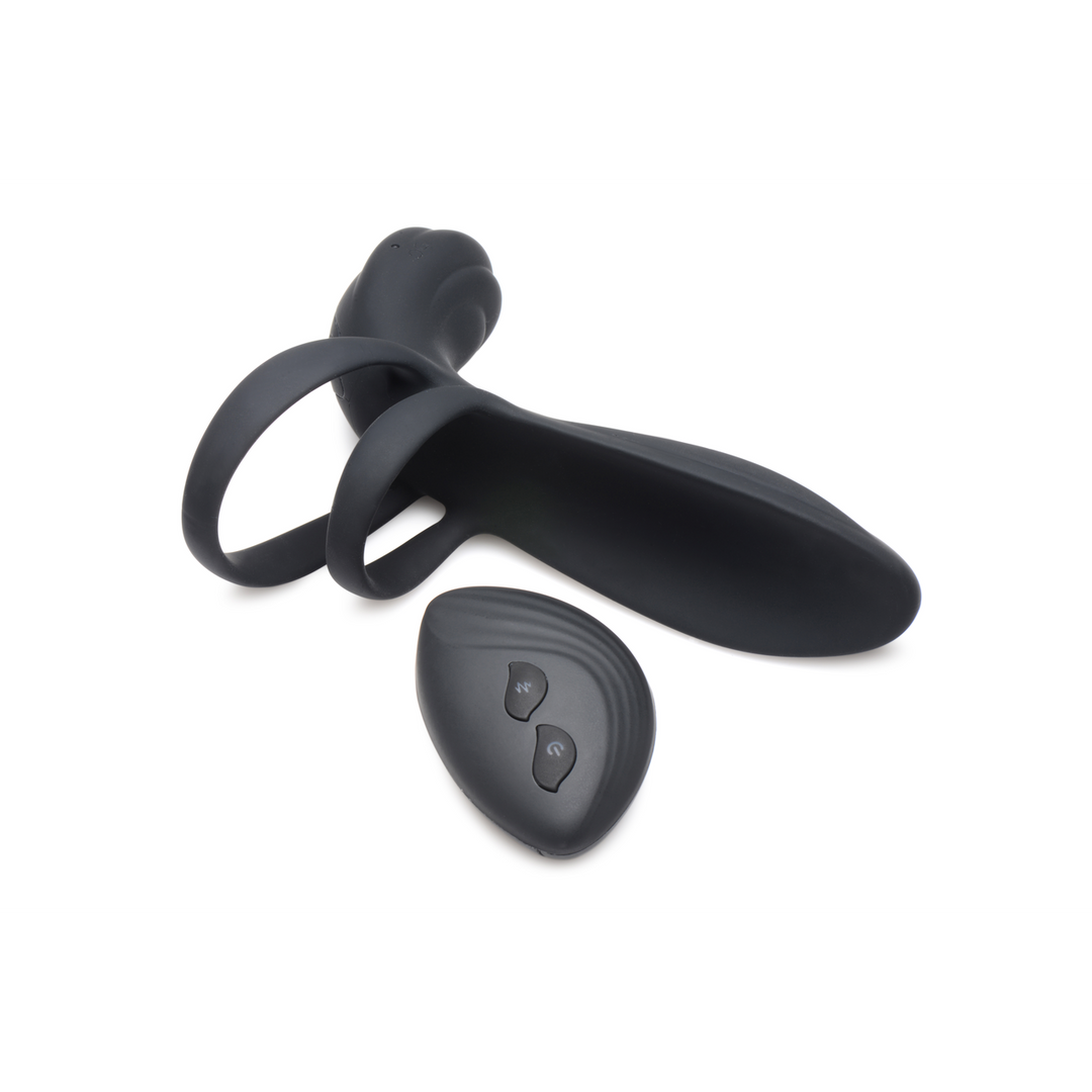 Xr brands Siliconen Vibrerende Penis Sleeve met Afstandsbediening (848518046277)