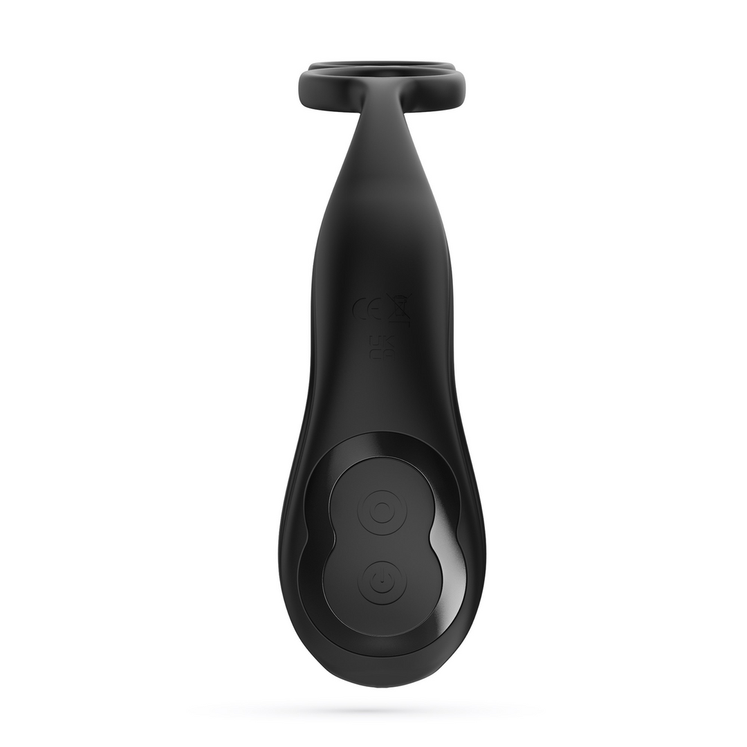 Crushious Erixos - Vibrerende Prostaatmassager met Balriem en Cockring - Zwart (7403254160989)