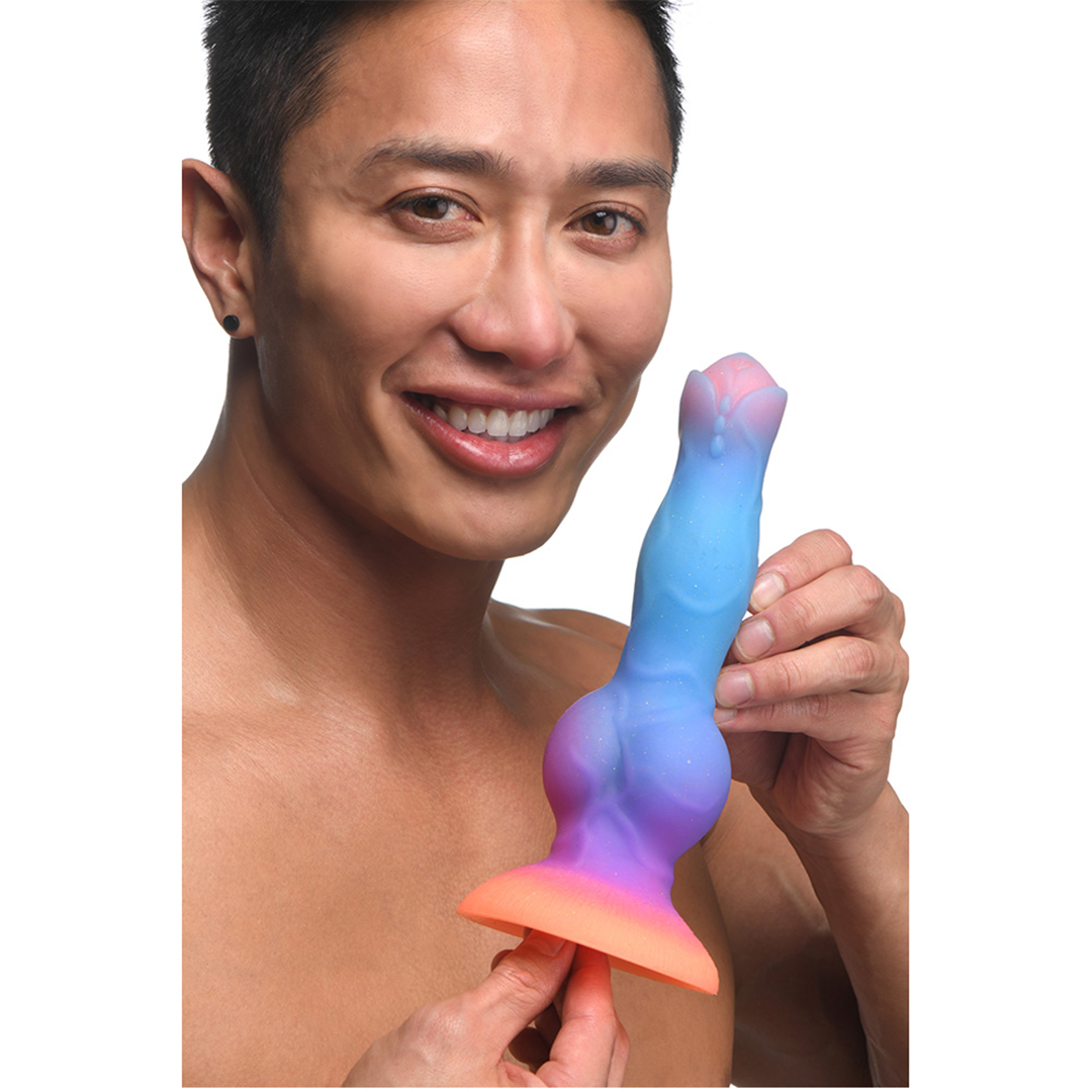 Xr brands Ruimte Cock - Glow in the Dark - Silicone Alien Dildo (848518051400)