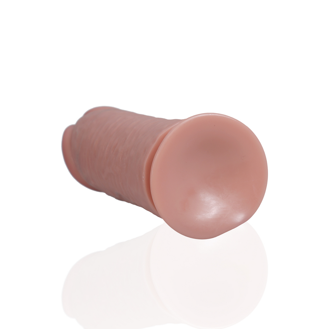 Realrock by shots Extra Dikke Straight zonder Balls 10 / 25,4 cm - Vlees (8714273505347)