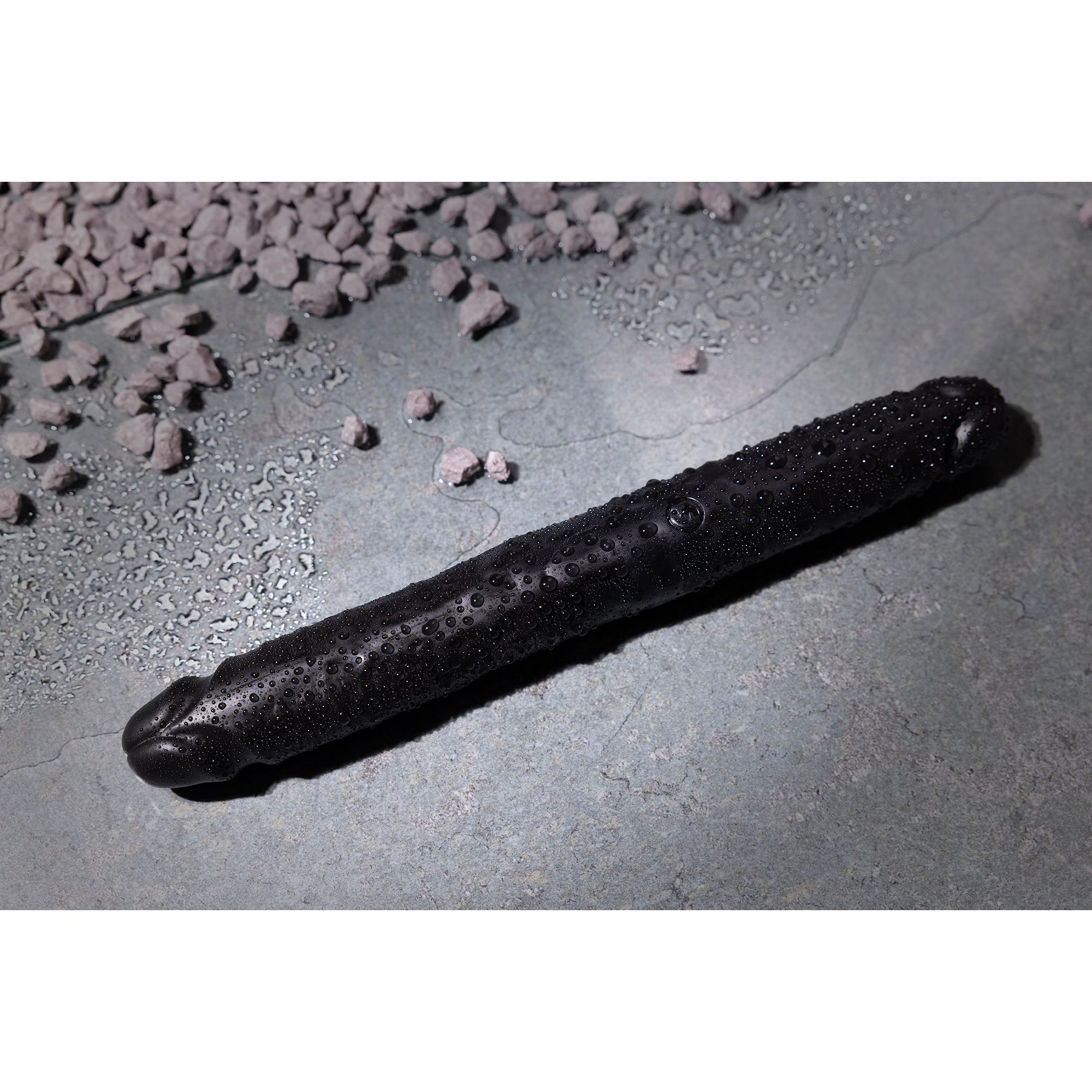 Realrock by shots Slim Double Ended Dong 12 / 30,5 cm - Zwart (8714273505606)