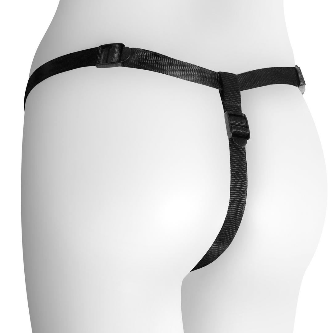 Crushious Snapper - Strap-on Harnas met Dildo - Zwart (7403254157880)