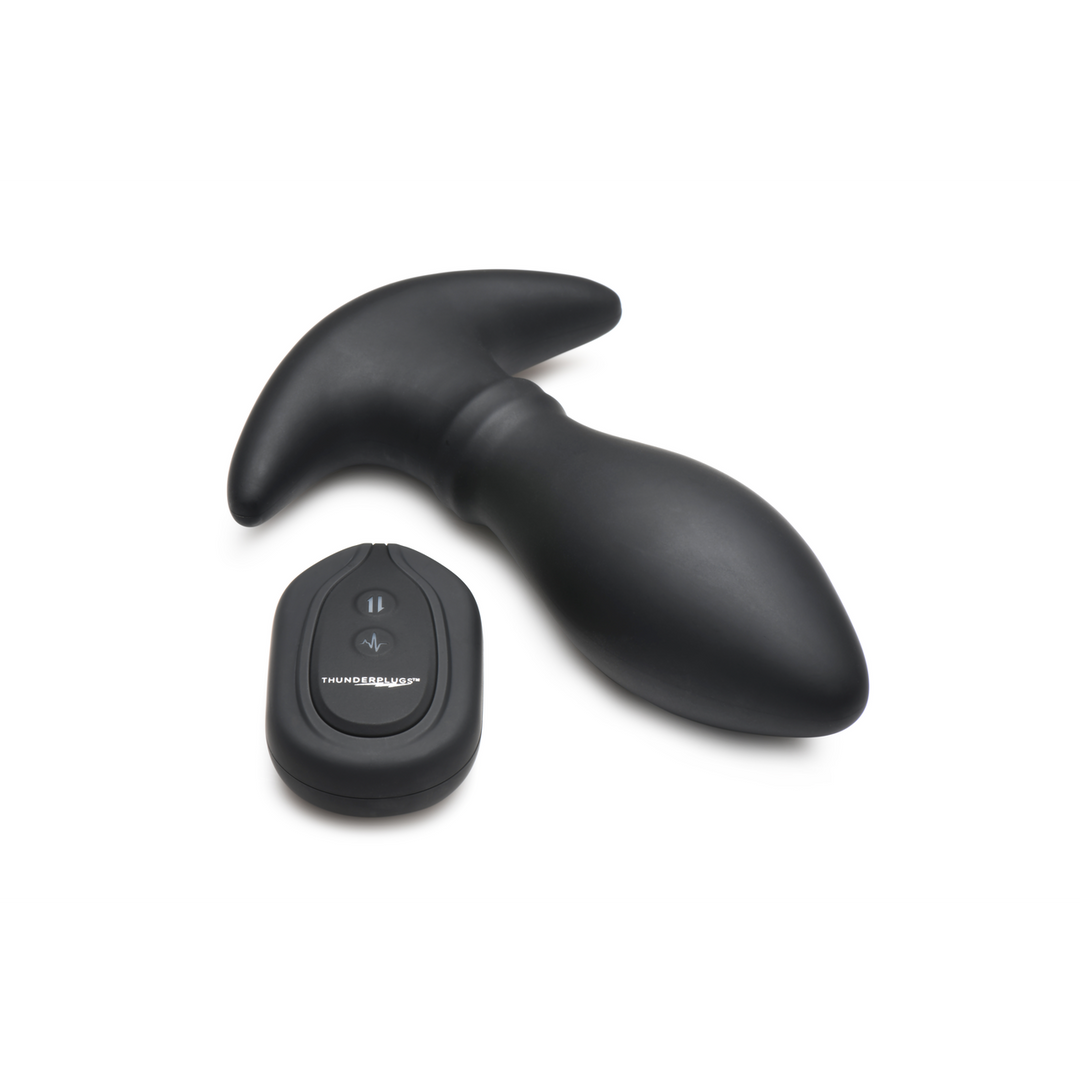 Xr brands Rim Slide - Sliding Ring Silicone Butt Plug - Zwart (848518051653)