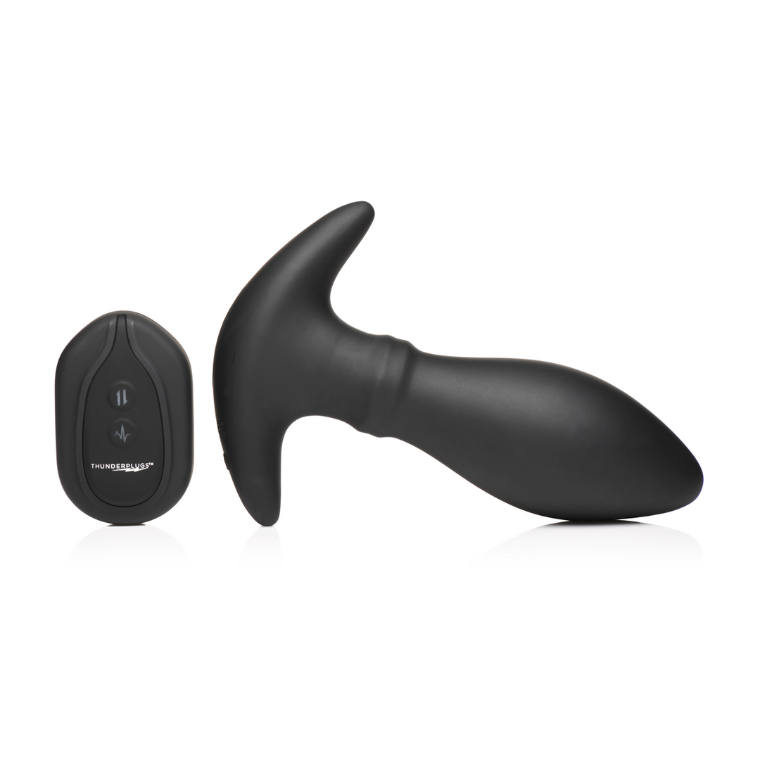 Xr brands Rim Slide - Sliding Ring Silicone Butt Plug - Zwart (848518051653)