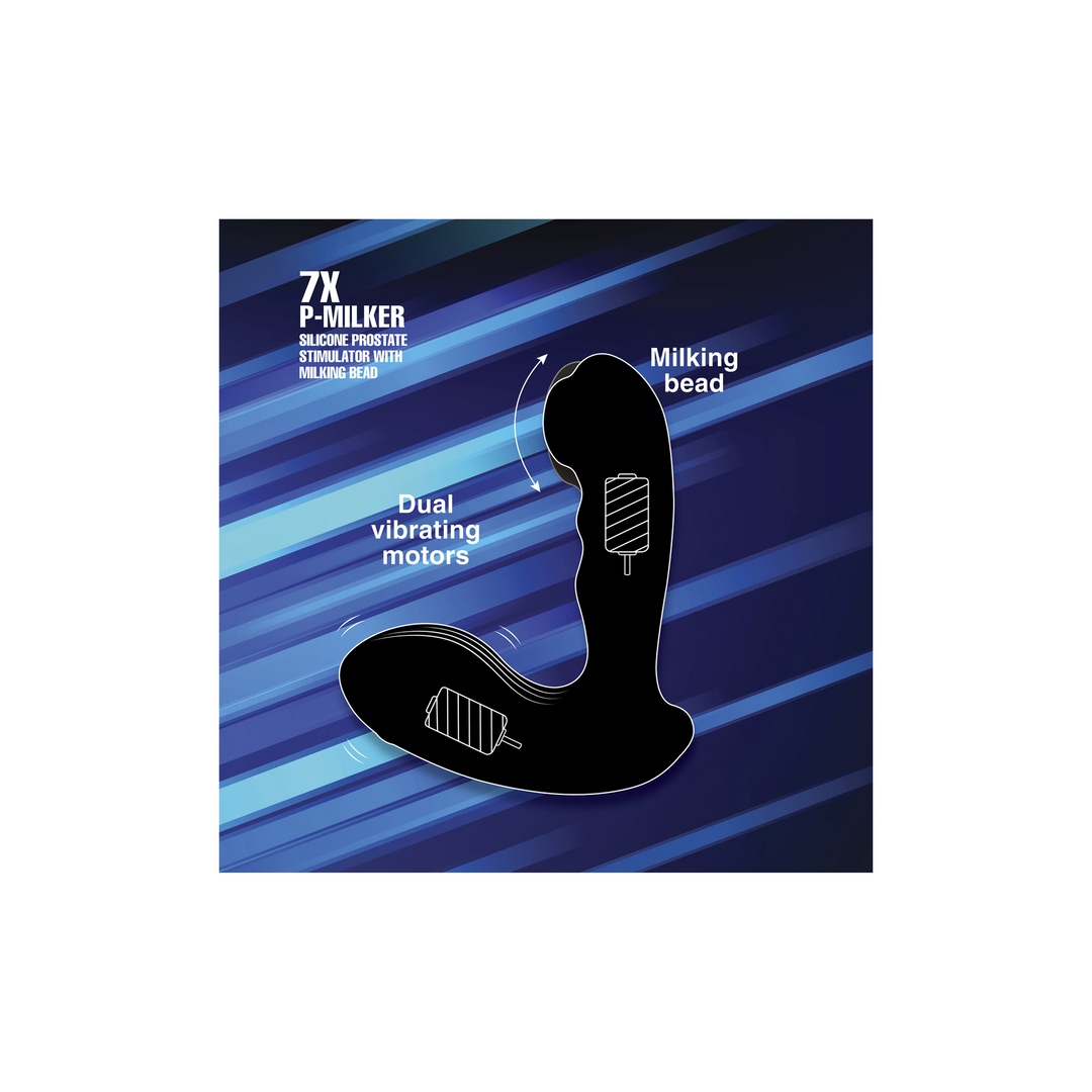 Xr brands P-Milker - Silicone P-Spot Stimulator met 7 Snelheden (848518033307)