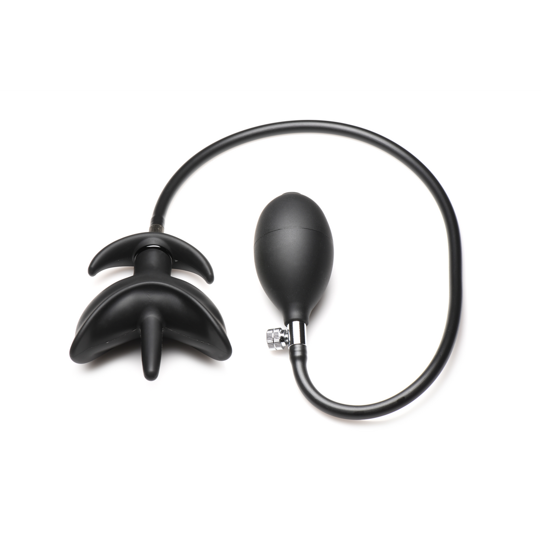 Xr brands Bad Buoy Anchor - Opblaasbare Siliconen Anale Plug - Zwart (848518052353)