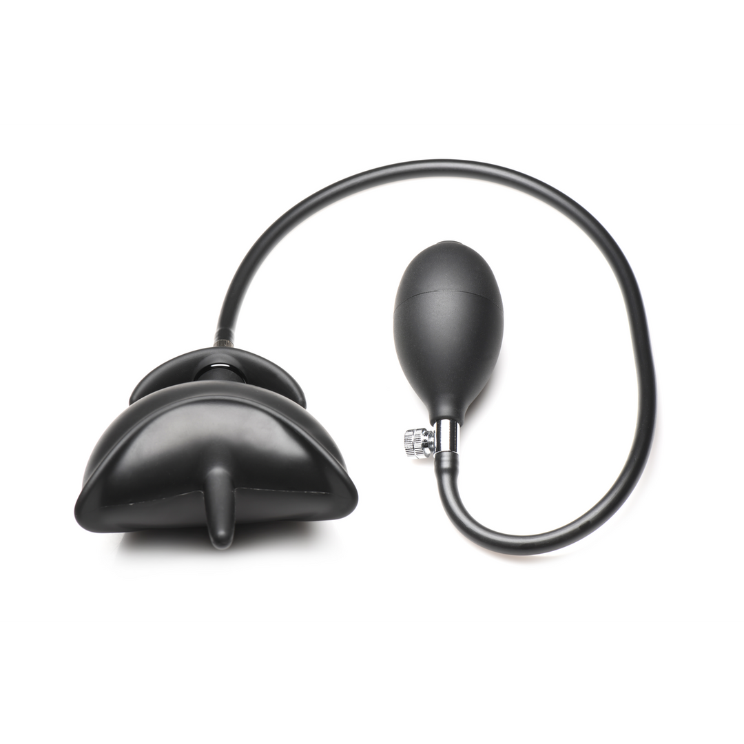 Xr brands Bad Buoy Anchor - Opblaasbare Siliconen Anale Plug - Zwart (848518052353)
