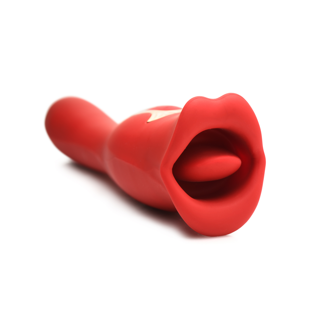 Xr brands Kiss and Tell Pro - Dual-Ended Kissing Vibrator - Rood (848518052759)