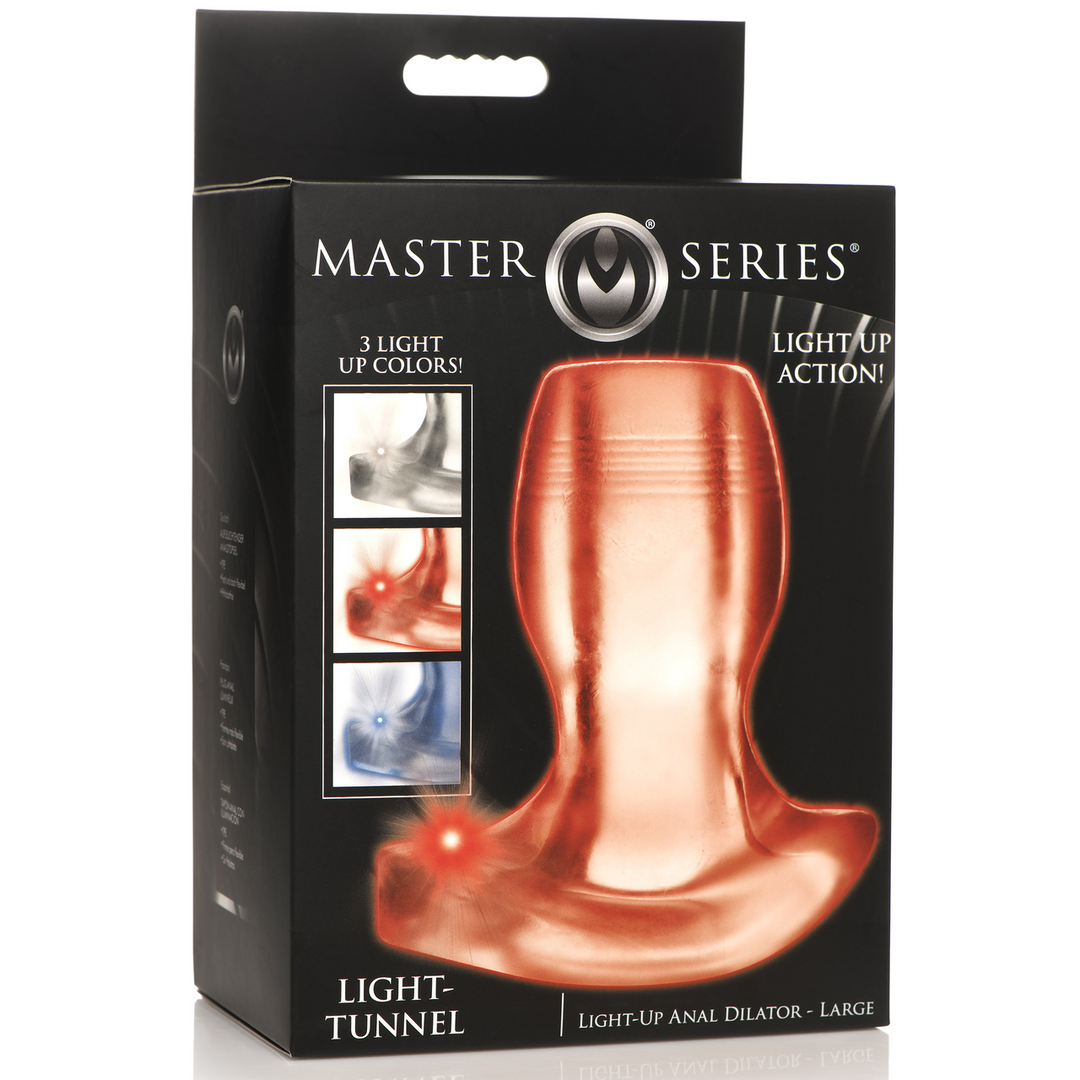 Xr brands Lichttunnel - Verlichte Anale Dilator - L (848518049391)