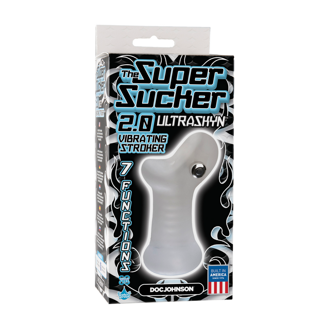 Doc johnson De Super Sucker 2.0 - ULTRASKYN Vibrerende Mond Masturbator (782421011178)