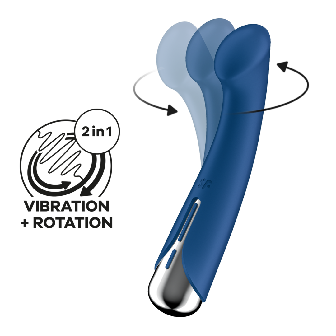 Satisfyer Spinning G-Spot 1 - Draaibare G-Spot Vibrator - Blauw (4061504048765)