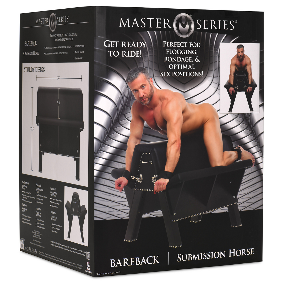 Xr brands Bareback - Submission Horse - Zwart (848518051615)