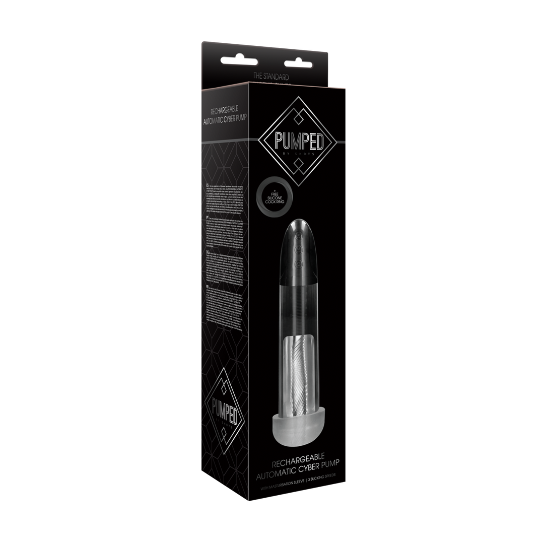 Pumped by shots Oplaadbare Automatische Cyber Pomp met Sleeve (8714273531766)