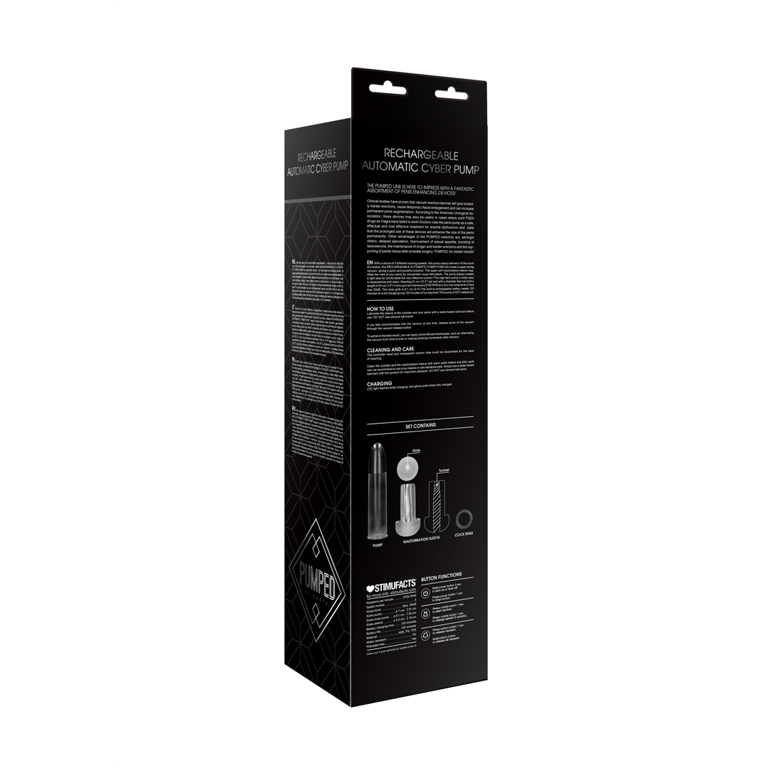 Pumped by shots Oplaadbare Automatische Cyber Pomp met Sleeve (8714273531766)