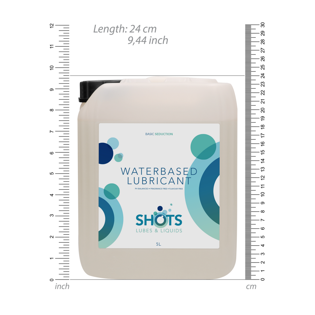 Shots lubes liquids by shots Waterbasis Glijmiddel - 1,3 gal / 5 l (8714273525321)
