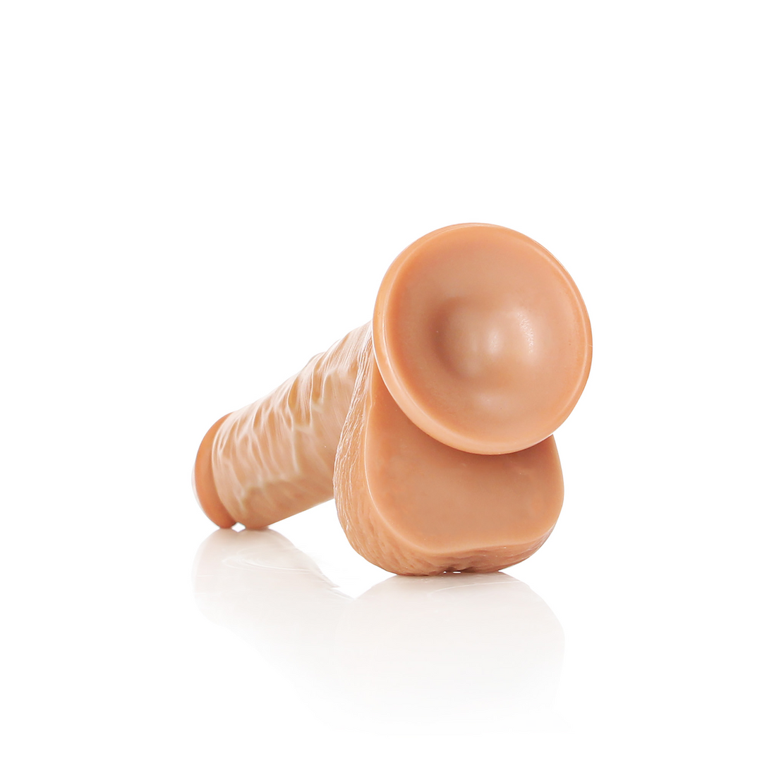 Realrock by shots Rechtdoor Realistische Dildo met Ballen en Zuignap - 7 / 18 cm (7423522628652)