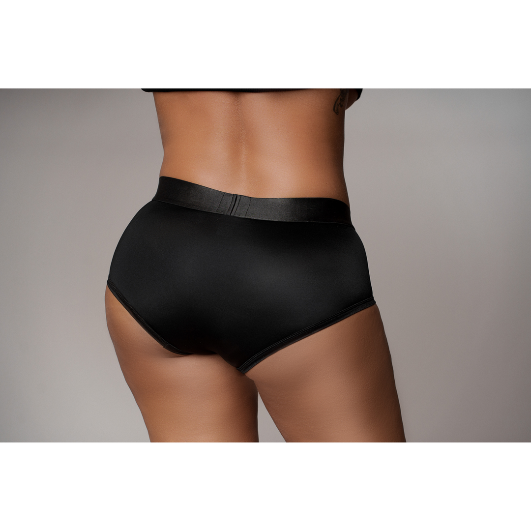 Ouch! by shots Vibrerende Strap-on Boxershort - XL/XXL - Zwart (8714273938497)