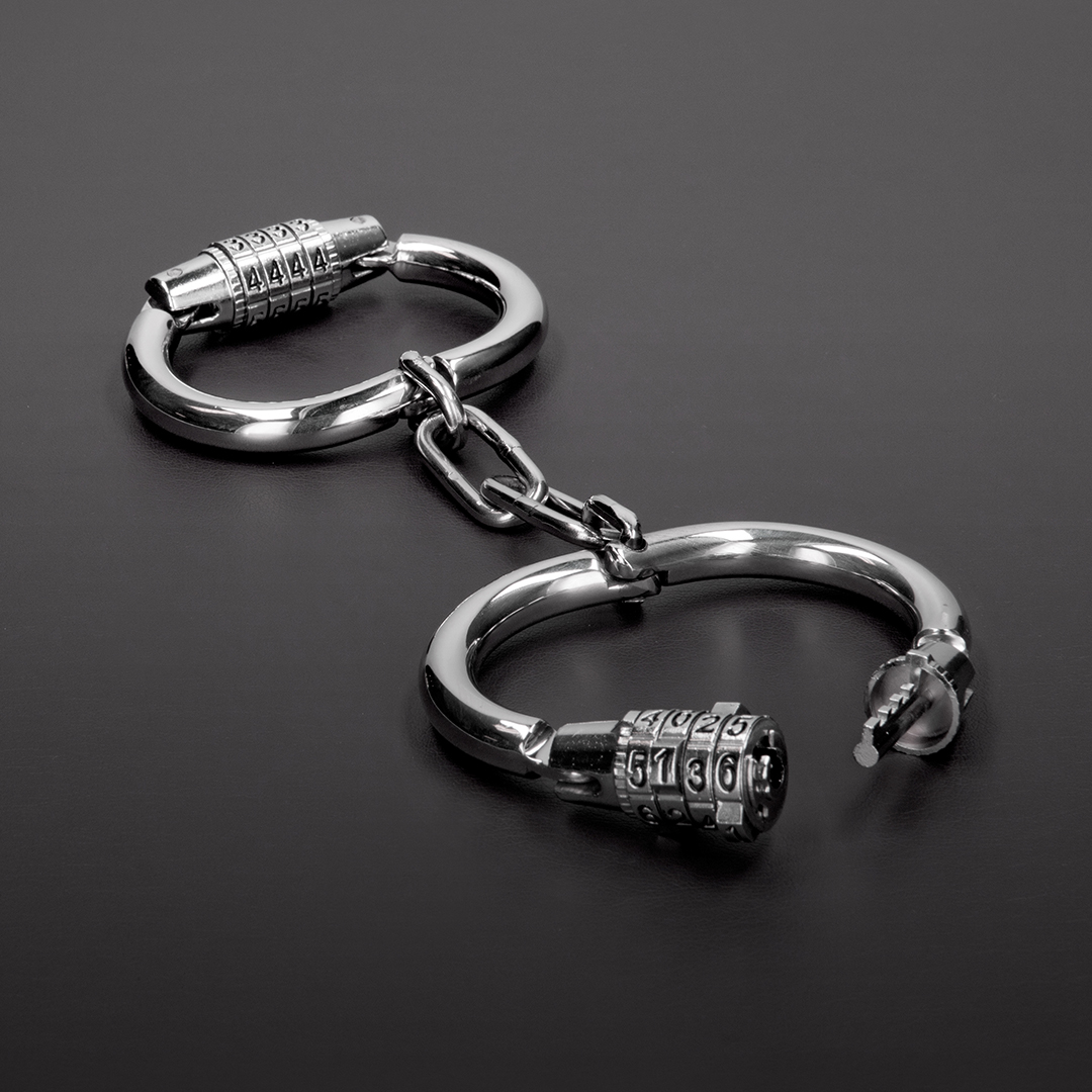 Steel by shots Handboeien met Combinatieslot (8714273941312)