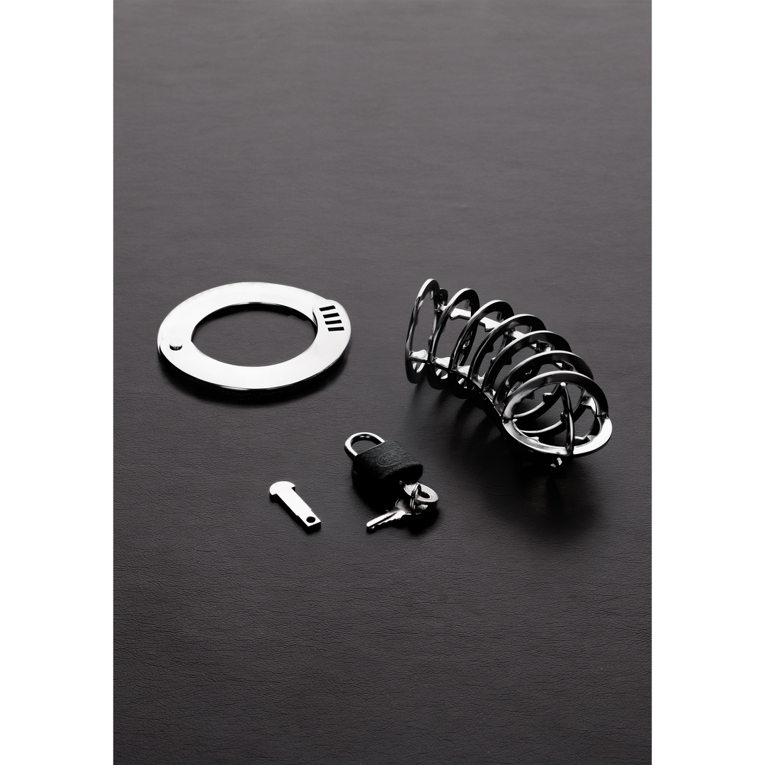 Steel by shots De Spiked Chastity Cage (8714273535306)