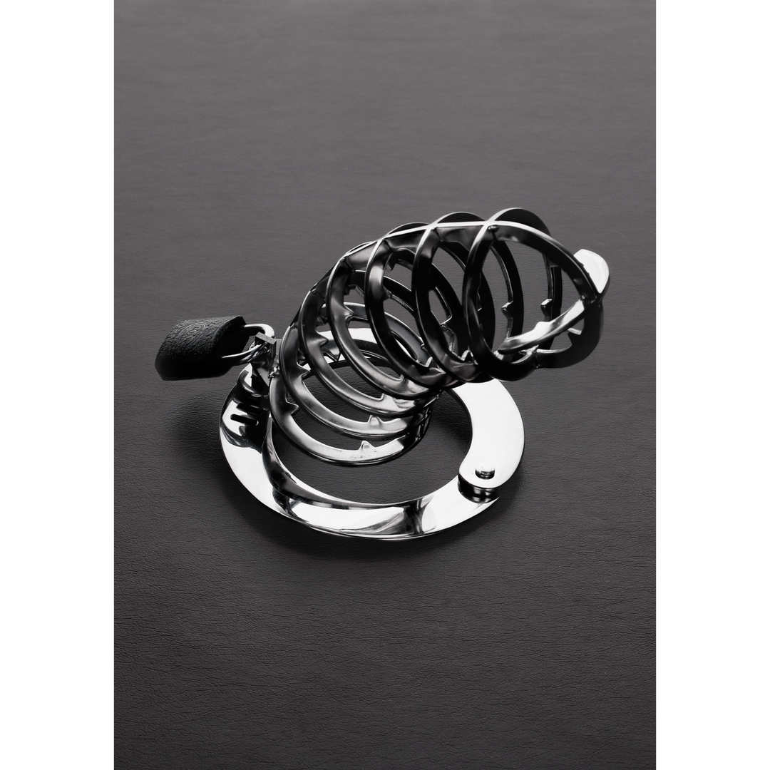 Steel by shots De Spiked Chastity Cage (8714273535306)