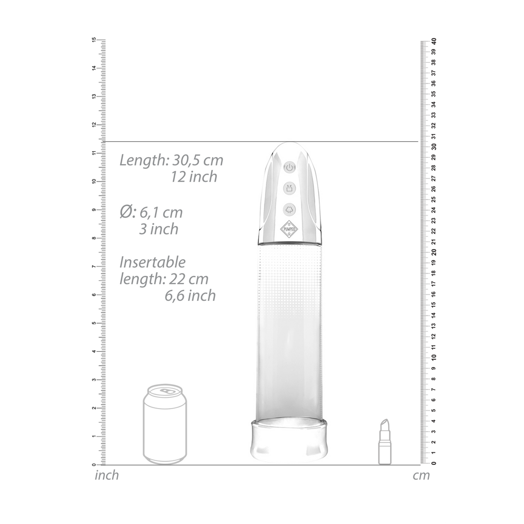 Pumped by shots Automatische Oplaadbare Luv Penis Pomp (8714273508126)