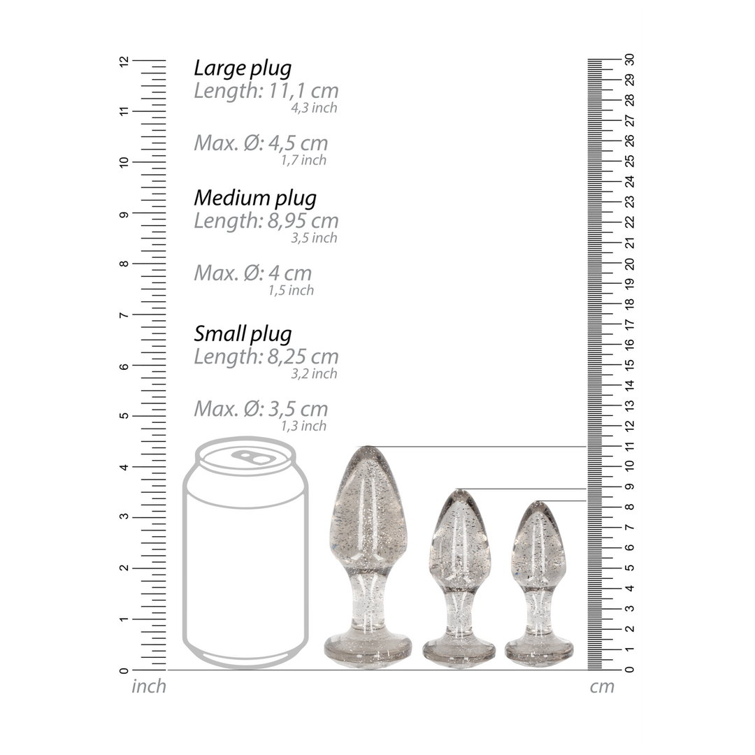Ouch! by shots Acryl Buttplug Set (8714273544179)