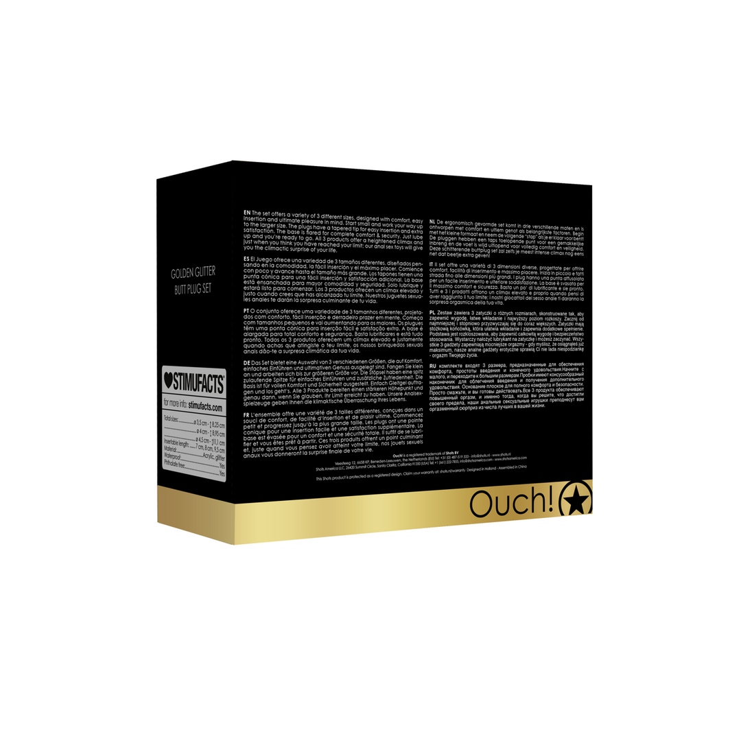 Ouch! by shots Acryl Buttplug Set (8714273544162)