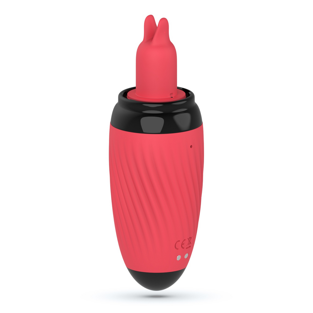 Crushious Scarlet - Vibrerende en Zuigende Vulva Pomp - Rood (7403254157958)
